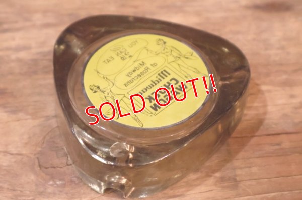 画像4: dp-260204-60 Midway CHUCK WAGON VINTAGE GLASS ASHTRAY