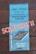 dp-260204-120 GOODYEAR TIRES 1940's-1950's Matchbook