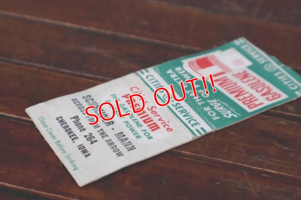 画像3: dp-260204-120 CITIES SERVIVE PREMIUM GASOLENE 1950's Matchbook