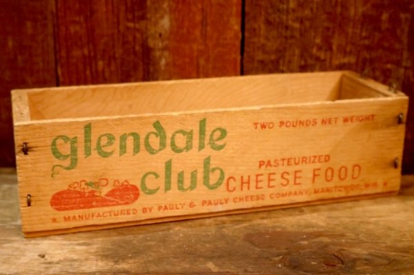 画像1: dp-260226-02 glendale club CHEESE FOOD Wood Box