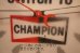 画像15: dp-260204-13 CHAMPION SPARK PLUGS 1970's Lighted Wall Clock (15)