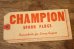 画像5: dp-260303-12 CHAMPION SPARK PLUGS 1930's-1940's Paper Parts Tag (5)