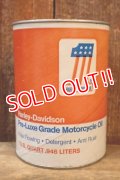 dp-260303-10 HARLEY-DAVIDSON 1970's AMF Pre-Luxe Grade Motorcycle Oil ONE U.S. QURAT CAN