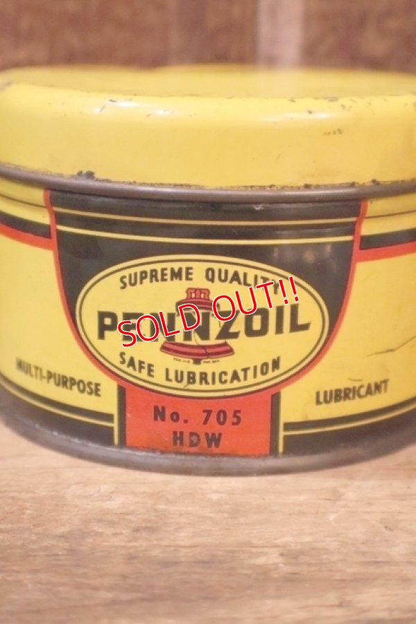 画像2: dp-260204-67 PENNZOIL 1960's NO. 705 MULTI-PURPOSE LUBRICANT CAN