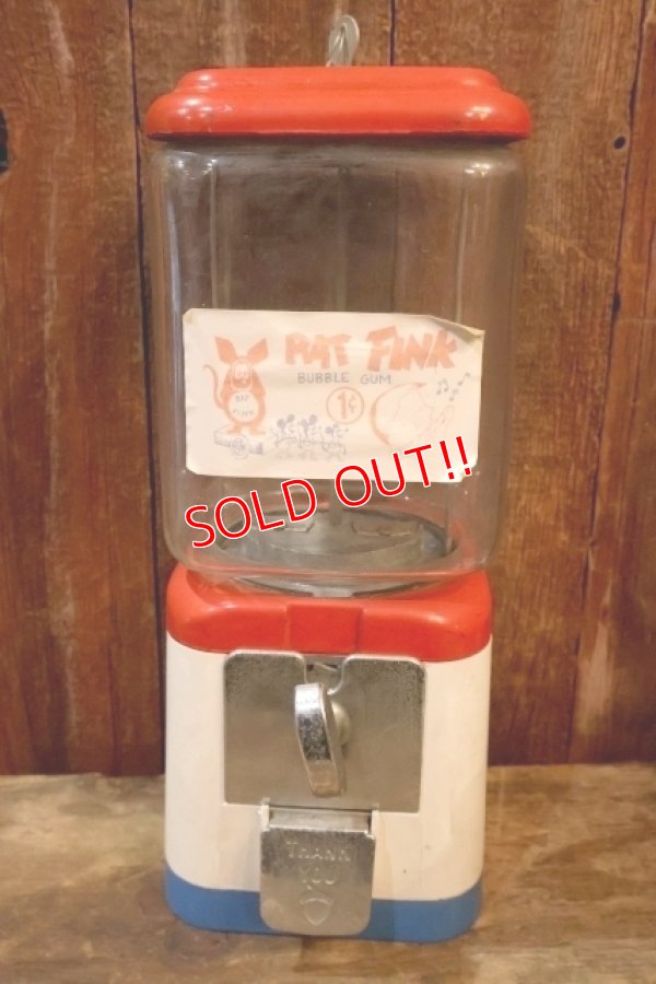 画像1: dp-260303-03 OAK MFG. CO. INC. 1960's "RAT FINK BUBBLE GUM " Gumball Machine