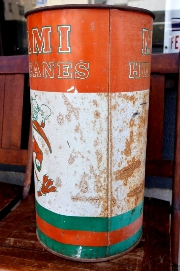 画像4: dp-260204-31 University of Miami / Miami Hurricanes 〜1980's Trash Garbage Waste Can