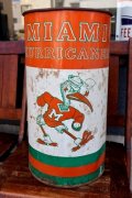 dp-260204-31 University of Miami / Miami Hurricanes 〜1980's Trash Garbage Waste Can