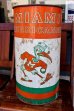 画像1: dp-260204-31 University of Miami / Miami Hurricanes 〜1980's Trash Garbage Waste Can (1)