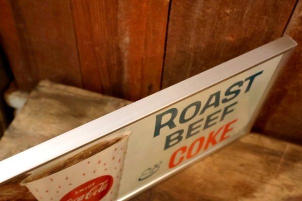 画像7: dp-260204-10 Coca-Cola "ROSAT BEEF & COKE" 1960's Poster