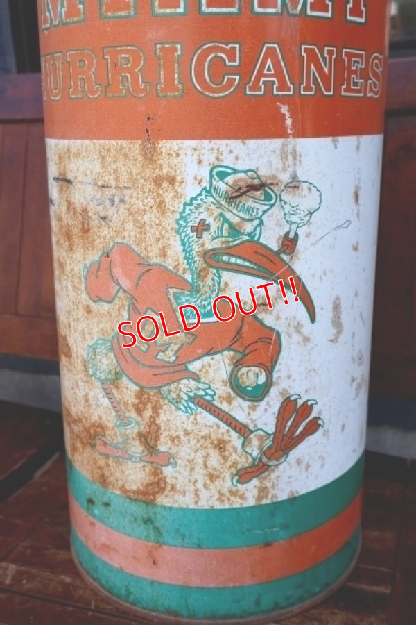 画像3: dp-260204-31 University of Miami / Miami Hurricanes 〜1980's Trash Garbage Waste Can