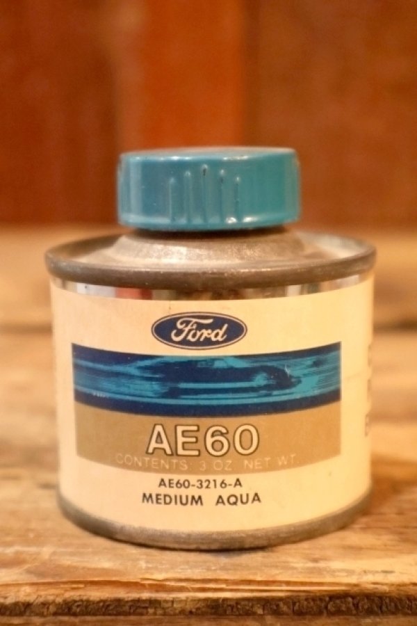 画像1: dp-260204-42 Ford 1960's AE60 COLOR PATCH ENAMEL 3 FL.OZ. CAN "MEDIUM AQUA"