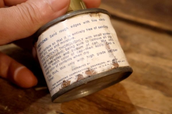 画像4: dp-260204-42 Ford 1960's AE60 COLOR PATCH ENAMEL 3 FL.OZ. CAN "MED.GOLD MET."