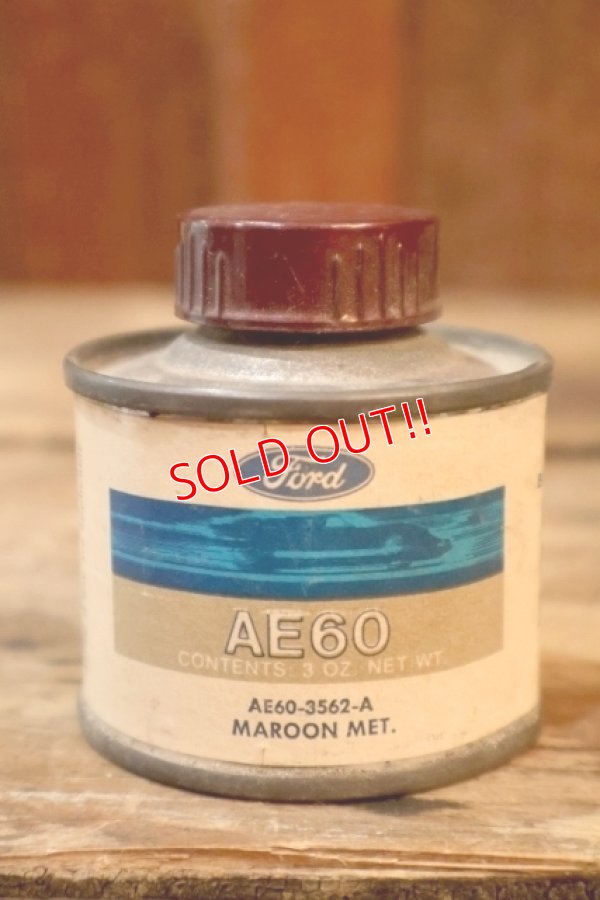 画像1: dp-260204-42 Ford 1960's AE60 COLOR PATCH ENAMEL 3 FL.OZ. CAN "MAROON MET."