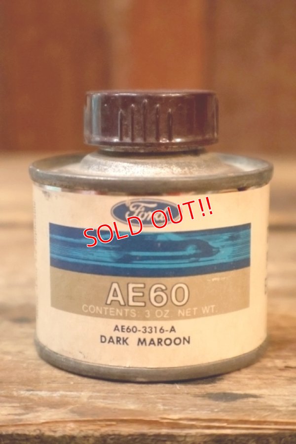 画像1: dp-260204-42 Ford 1960's AE60 COLOR PATCH ENAMEL 3 FL.OZ. CAN "DARK MAROON"