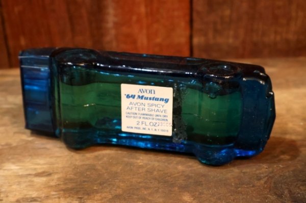 画像8: dp-260303-02 AVON / 1970's '64 Mustang  SPICY AFTER SHAVE GLASS BOTTLE