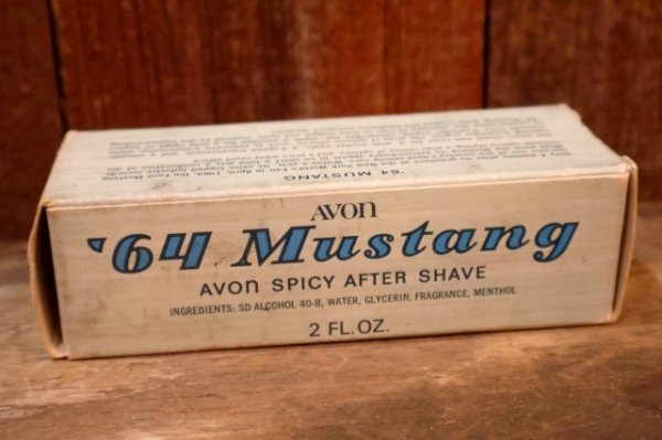 画像9: dp-260303-02 AVON / 1970's '64 Mustang  SPICY AFTER SHAVE GLASS BOTTLE