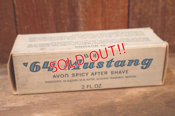 画像9: dp-260303-02 AVON / 1970's '64 Mustang  SPICY AFTER SHAVE GLASS BOTTLE