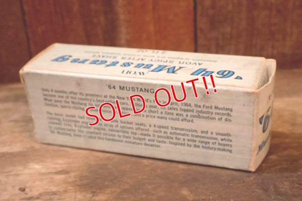 画像12: dp-260303-02 AVON / 1970's '64 Mustang  SPICY AFTER SHAVE GLASS BOTTLE