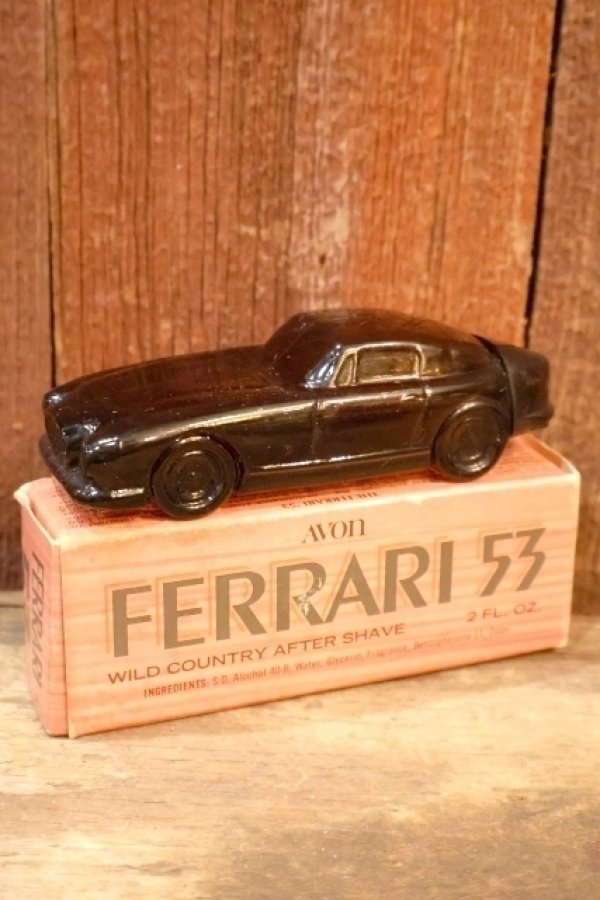画像1: dp-260303-02 AVON / 1970's FERRARI '53  WILD COUNTRY AFTER SHAVE GLASS BOTTLE