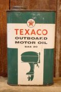 dp-251201-10 TEXACO 1950's OUTBOARD MOTOR OIL ONE U.S. QUART CAN