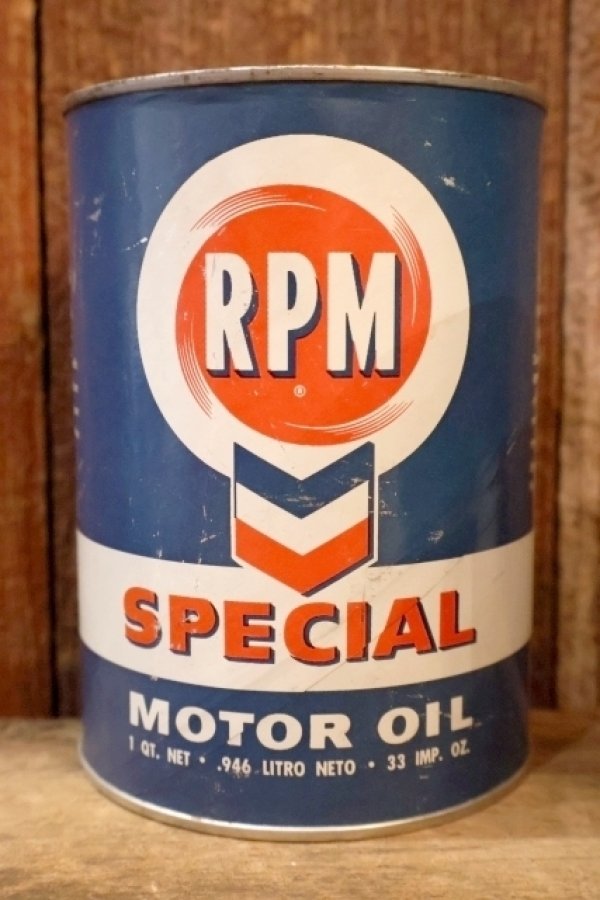 画像2: dp-260204-104 RPM SPECIAL MOTOR OIL 1950's ONE U.S. QUART CAN