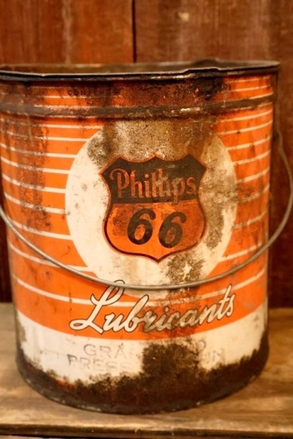 画像3: dp-260204-64 Phillips 66 1950's-1960's 10 POUNDS Lubricants Can