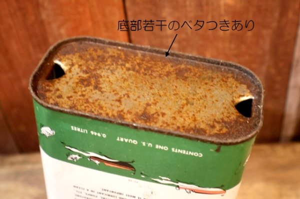 画像8: dp-251201-10 TEXACO 1950's OUTBOARD MOTOR OIL ONE U.S. QUART CAN