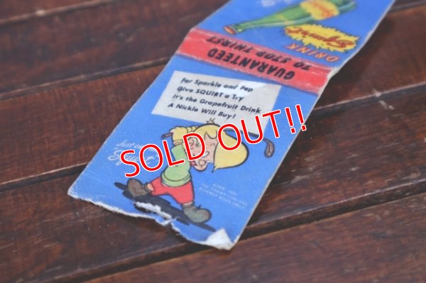 画像3: dp-260204-120 Squirt 1940's-1950's Matchbook