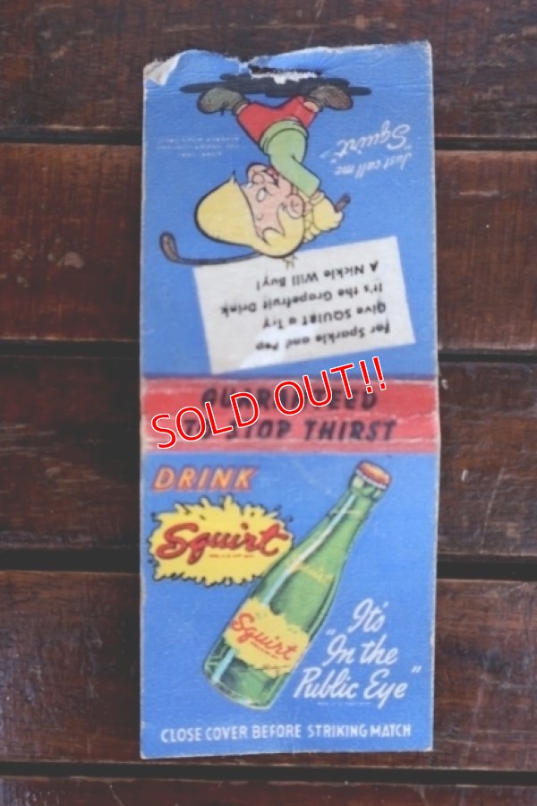 画像1: dp-260204-120 Squirt 1940's-1950's Matchbook