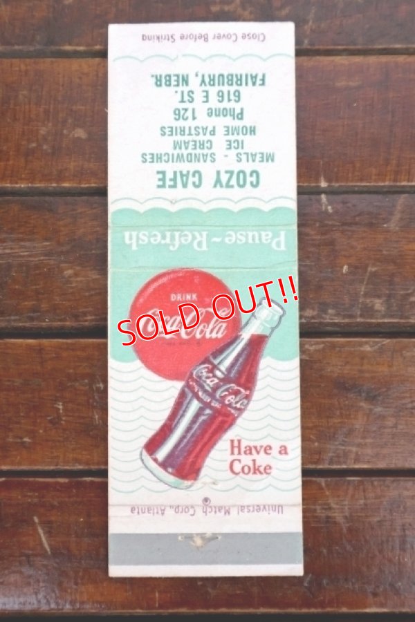 画像1: dp-260204-120 Coca-Cola 1940's-1950's Matchbook