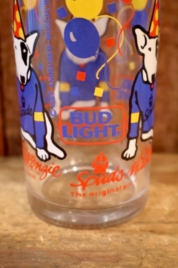 画像5: gs-260204-02 BUD LIGHT 1987 SPUDS MACKENZIE GLASS TUMBLER