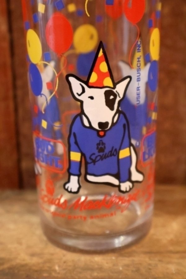 画像4: gs-260204-02 BUD LIGHT 1987 SPUDS MACKENZIE GLASS TUMBLER