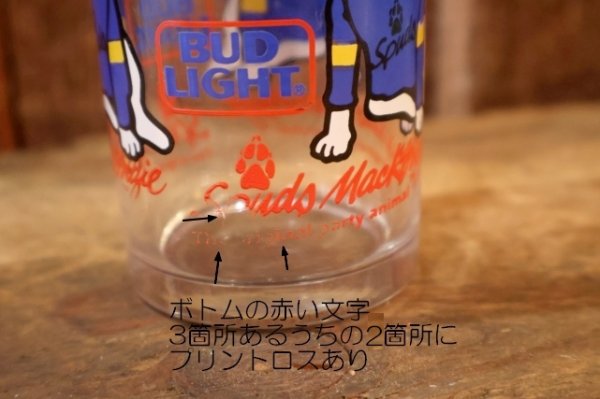 画像9: gs-260204-02 BUD LIGHT 1987 SPUDS MACKENZIE GLASS TUMBLER