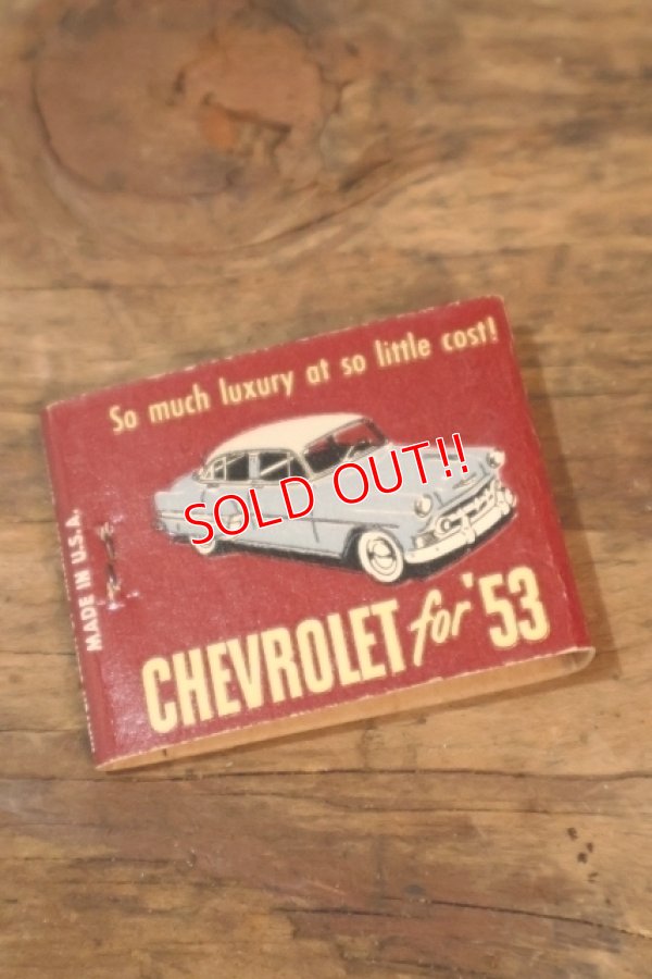 画像1: dp-260204-120 CHEVROLET for '53 1950's Matchbook