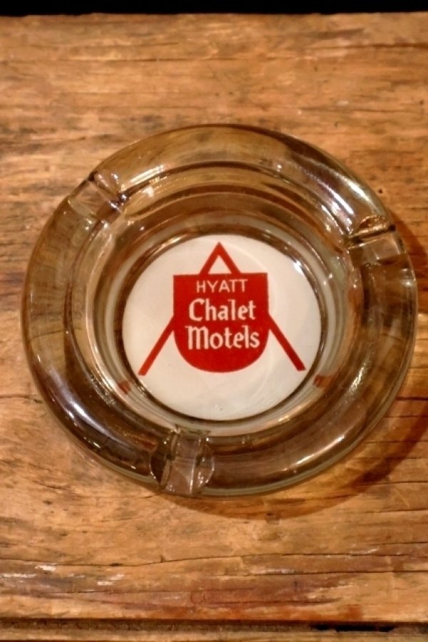 画像2: dp-260204-60 HYATT Chalet Motel VINTAGE GLASS ASHTRAY