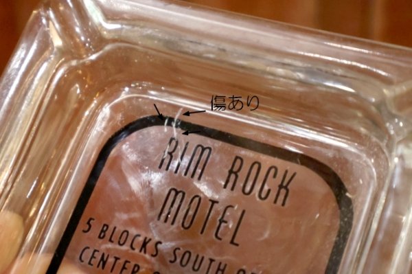画像3: dp-260204-60 RIM RICK MOTEL VINTAGE GLASS ASHTRAY