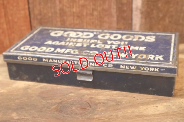 画像4: dp-260322-06 GOOD MFG. Co, INC / 〜1950's "GOOD" GOODS RUBBER RINGS TIN BOX