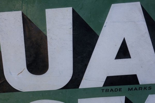 画像6: dp-260204-02  【※店頭ピックのみ】QUAKER STATE MOTOR OIL 1940's METAL SIGN