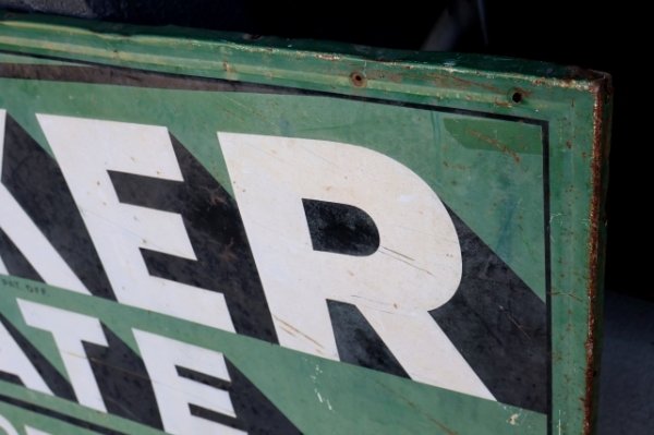 画像4: dp-260204-02  【※店頭ピックのみ】QUAKER STATE MOTOR OIL 1940's METAL SIGN