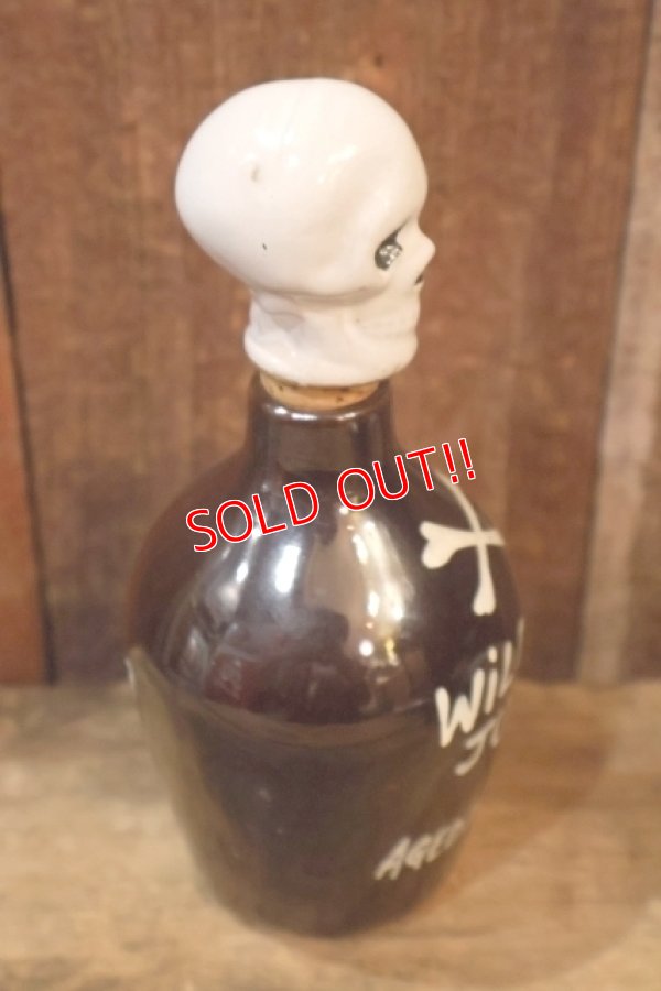 画像5: dp-260325-17 SONSCO 1950's-1960's Skull Decanter Bottle