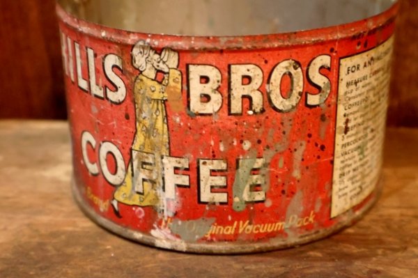 画像4: dp-260226-05 HILLS BROS COFFEE 1950's ONE POUND CAN