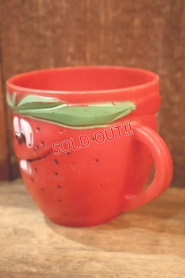 画像3: ct-260322-18 Pillsbury / 1970's Funny Face Plastic Mug "Freckle Face Strawberry 