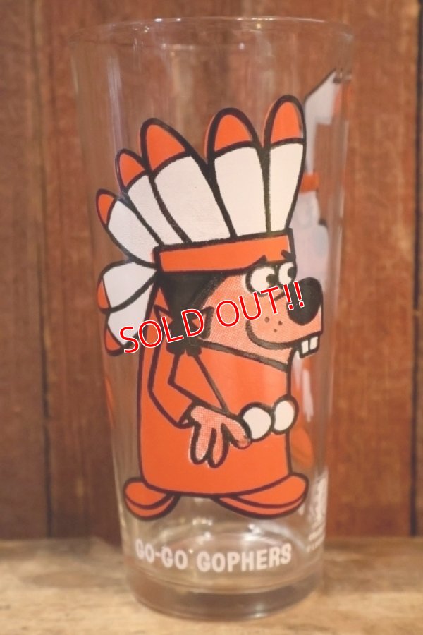 画像1: gs-260401-09 GO GO GOPHERS / PEPSI 1970's Collector Series 16 oz. Glass