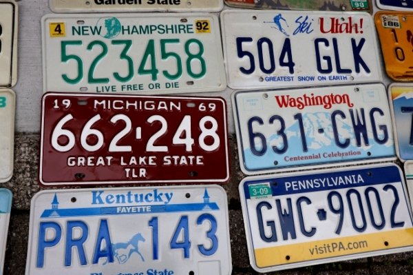 画像4: dp-230518-02 United States of America License Plates Full Set