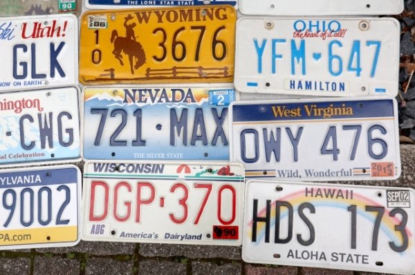 画像9: dp-230518-02 United States of America License Plates Full Set