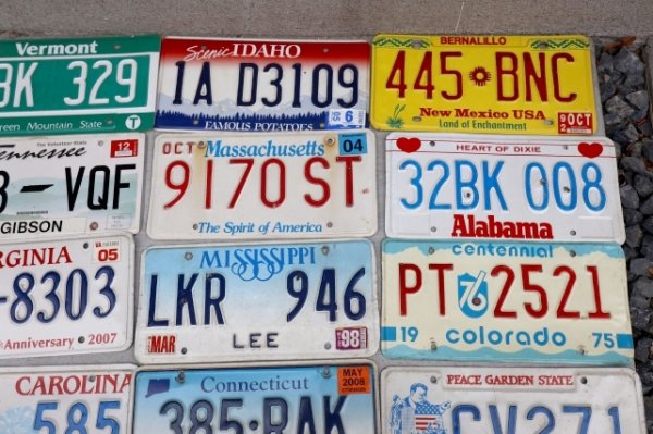 画像7: dp-230518-02 United States of America License Plates Full Set