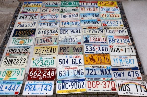 画像1: dp-230518-02 United States of America License Plates Full Set