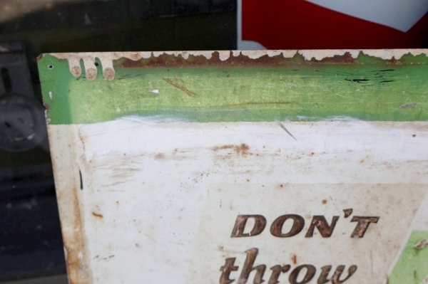 画像10: dp-260401-02 CAT'S PAW CAT’S-TEX Rubber Heels 1940's Advertising Metal Sign