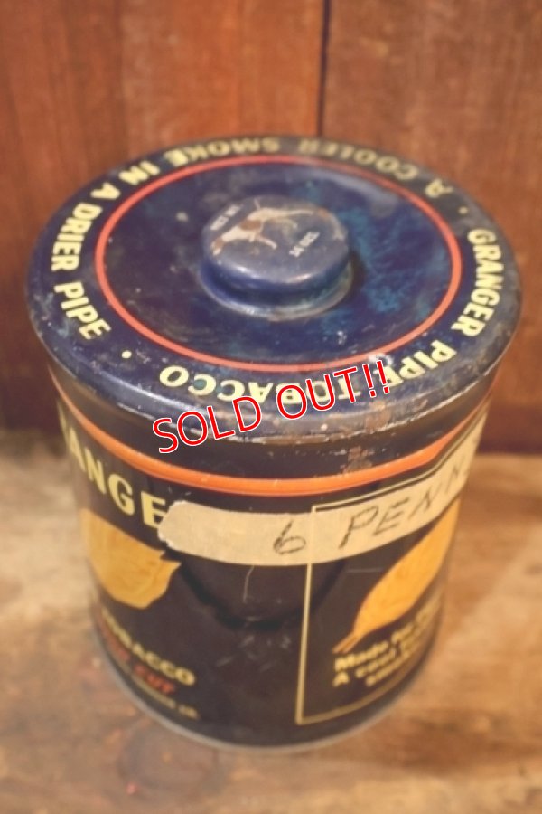 画像5: dp-260401-10 GRANGER 1930's-1940's Pipe Tobacco Tin Can
