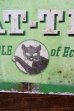 画像2: dp-260401-02 CAT'S PAW CAT’S-TEX Rubber Heels 1940's Advertising Metal Sign (2)